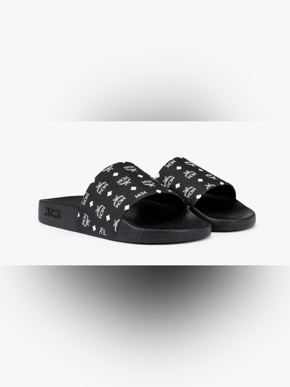 MCM Visetos Monogram Rubber Slides. EU 40 NEW with box